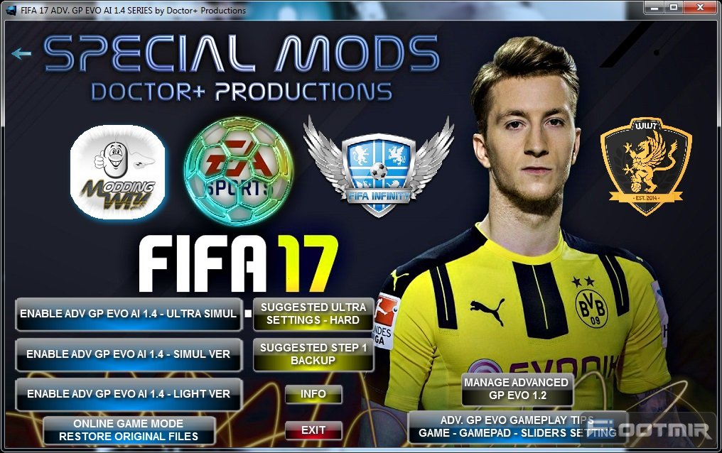FIFA 17 Advanced GP EVO Manager Tool Версия 2.0