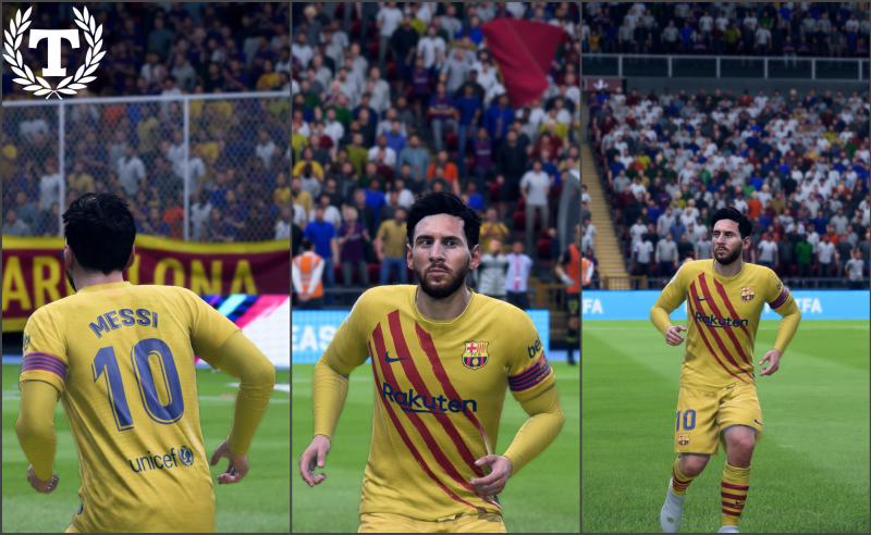 Выездная форма Барселоны для FIFA 20